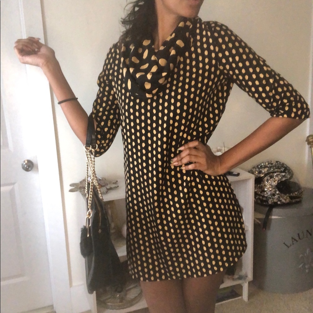 Vintage inspired polka dot dress